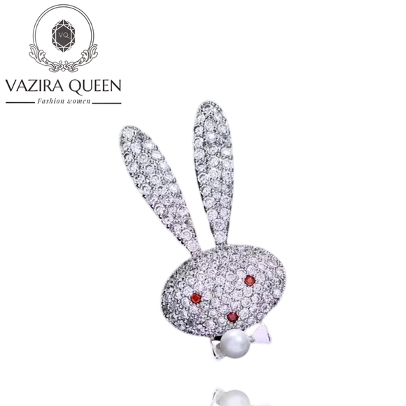 VQ Bunny Brooch - Picture 1 of 4